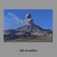 Ash eruption